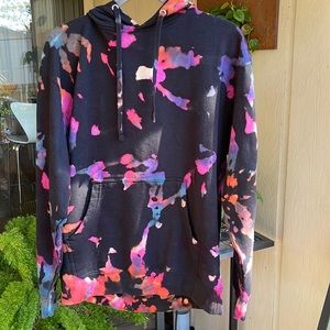 Reverse Tie Dye Hoodie Sweatshirt